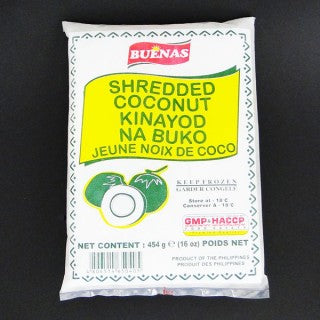 Shredded Young Coconut Buko 454g (FROZEN - CHOOSE A.M. DELIVERY ONLY)