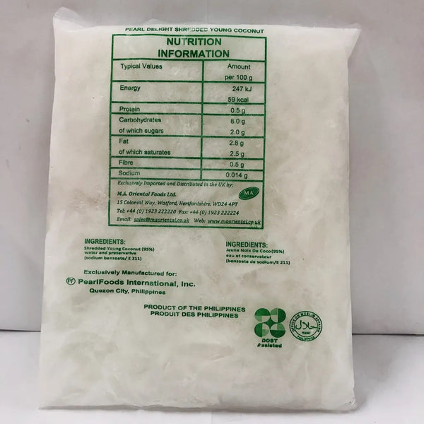 Shredded Young Coconut 454g (FROZEN) PLEASE CHOOSE A.M. DELIVERY ONLY