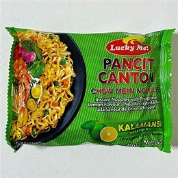 Pancit Canton Chow Mein Noodles - Kalamansi Flavour  60g Best Before 10/25