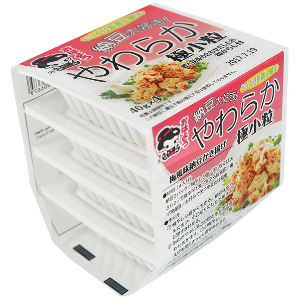 Fermented Soy Bean Kotsubu Mini Natto 40g (4 pc)  (Frozen)  PLEASE CHOOSE A.M. DELIVERY ONLY