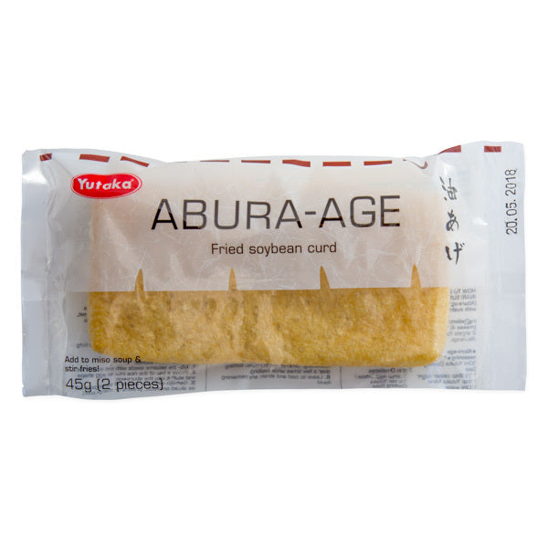 Aburah Age 45g - Fried Soybean Curd  (Frozen)  PLEASE CHOOSE A.M. DELIVERY ONLY
