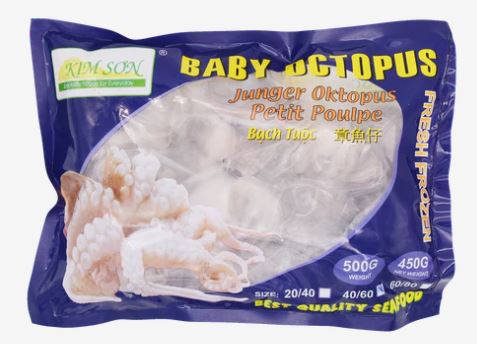 Baby Octopus 500g size 20/40 (Frozen) PLEASE CHOOSE A.M. DELIVERY ONLY