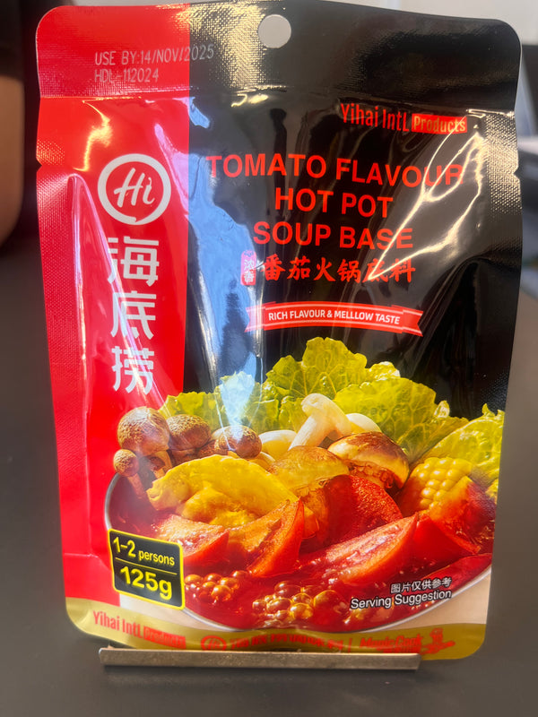 Hot Pot Soup Base - Tomato Flavour 125g Best Before 11/25