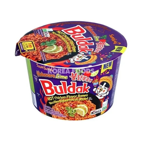 Buldak Instant Noodle - Hot chicken Habanero Lime Bowl 105g