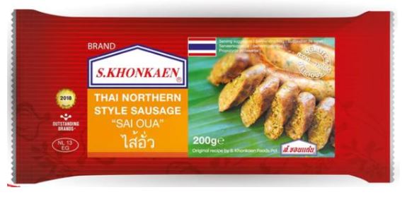 Northern Thai Sausage - Sai Oua 200g (Frozen)  PLEASE CHOOSE A.M. DELIVERY ONLY