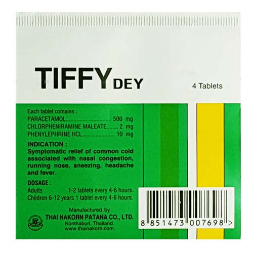 Tiffy Dey 4 Tablets