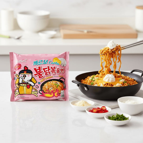 Buldak Hot Chicken Ramen-Carbonara Flavour 130g
