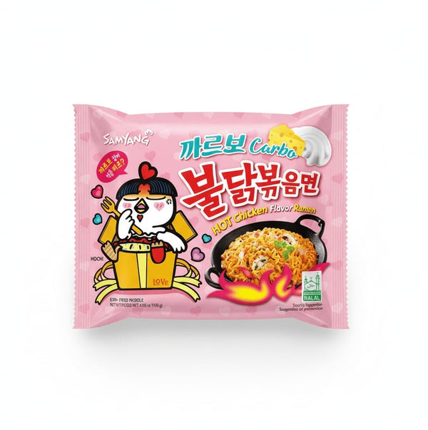 Buldak Hot Chicken Ramen-Carbonara Flavour 130g