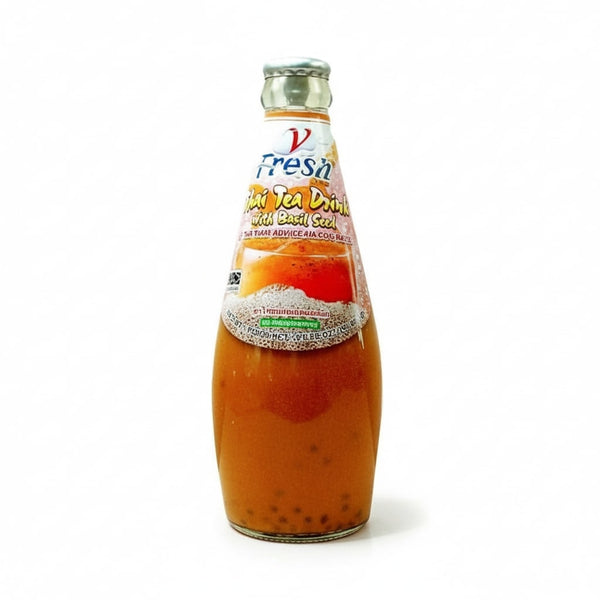 Thai Tea Drink  with Basil Seed 290ml