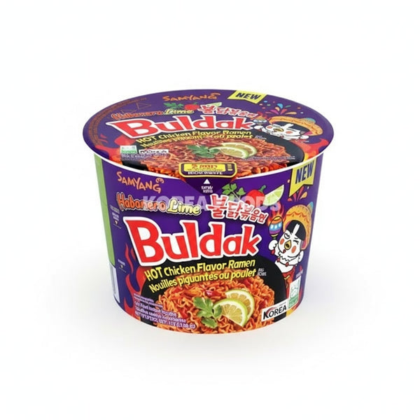 Buldak Instant Noodle - Hot chicken Habanero Lime Bowl 105g Best Before 12/25
