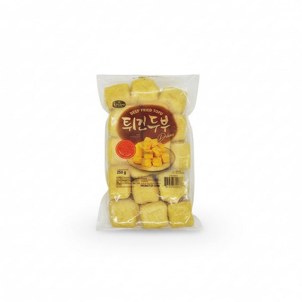Deep Fried Tofu 250g  (Frozen)  PLEASE CHOOSE A.M. DELIVERY ONLY