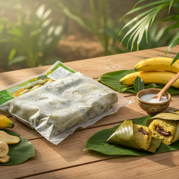 Frozen Sticky Rice with Banana Desert 390g (Frozen) PLEASE CHOOSE A.M. DELIVERY ONLY