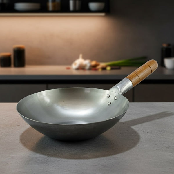 Wok - Flat Bottom  12