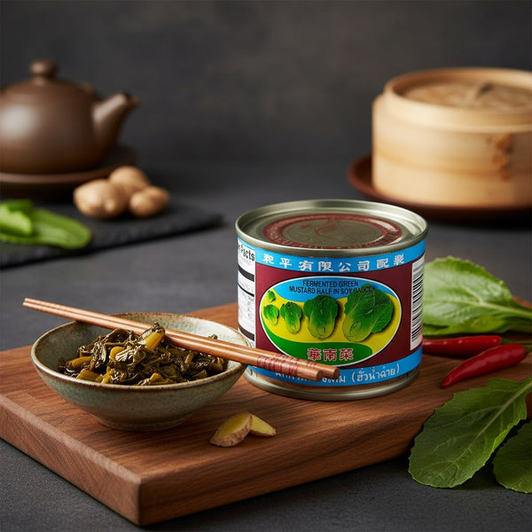 Pickled Mustard Green Half in Soy Sauce 230g