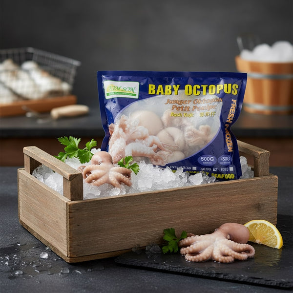 Baby Octopus 500g size 20/40 (Frozen) PLEASE CHOOSE A.M. DELIVERY ONLY