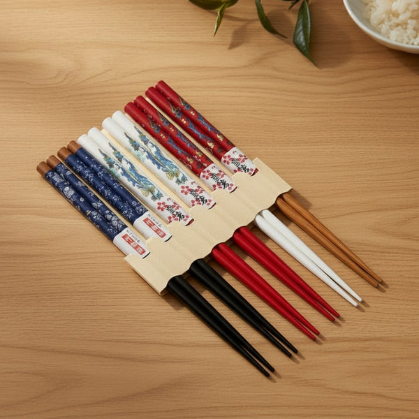 Chopsticks with Chinese Painting 5 pairs (Random piece)