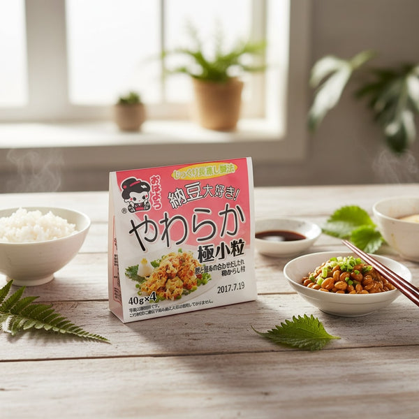 Fermented Soy Bean Kotsubu Mini Natto 40g (4 pc)  (Frozen)  PLEASE CHOOSE A.M. DELIVERY ONLY