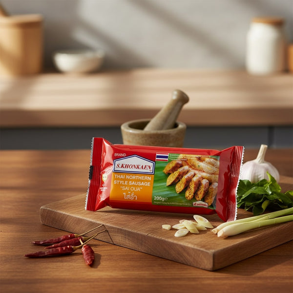 Northern Thai Sausage - Sai Oua 200g (Frozen)  PLEASE CHOOSE A.M. DELIVERY ONLY