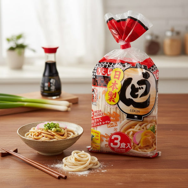 Yude Udon Noodles (3 pcs with Soup) 627g