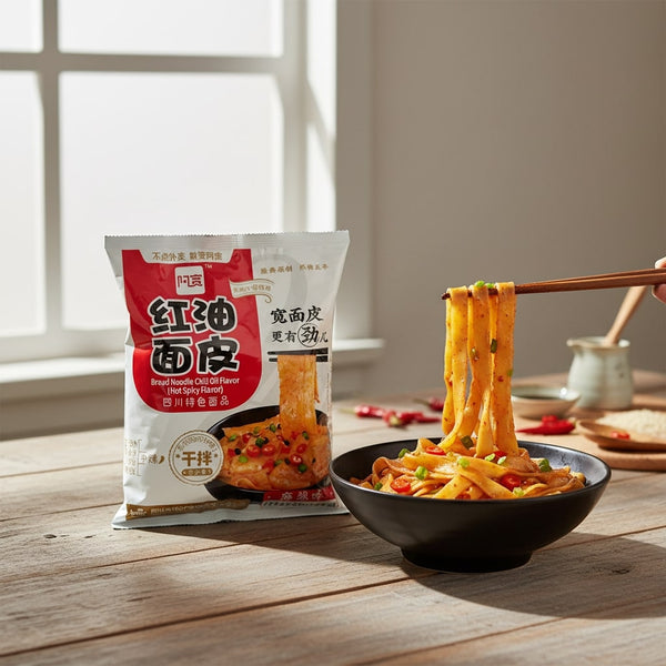 Broad Noodle (Bag) - Spicy 115g