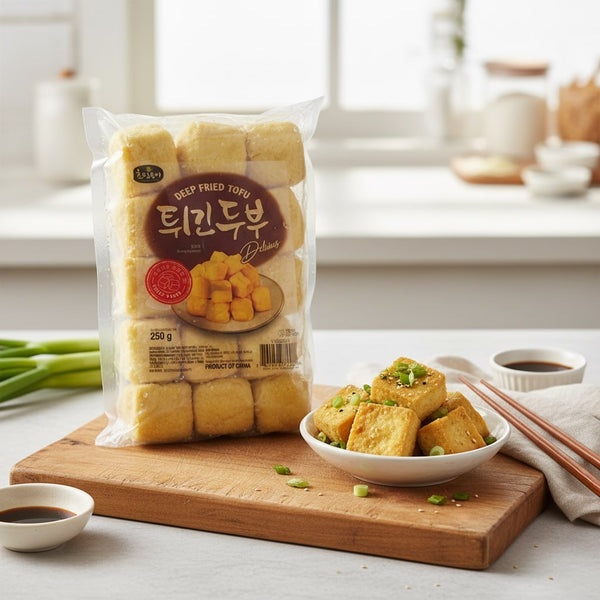 Deep Fried Tofu 250g  (Frozen)  PLEASE CHOOSE A.M. DELIVERY ONLY