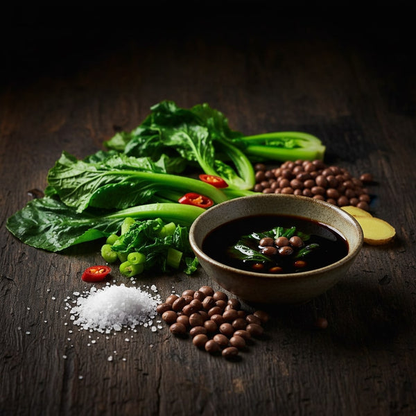 Pickled Mustard Green Half in Soy Sauce 230g