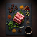 Hand Rolled Sliced Beef 400g (Frozen)  PLEASE CHOOSE A.M. DELIVERY ONLY