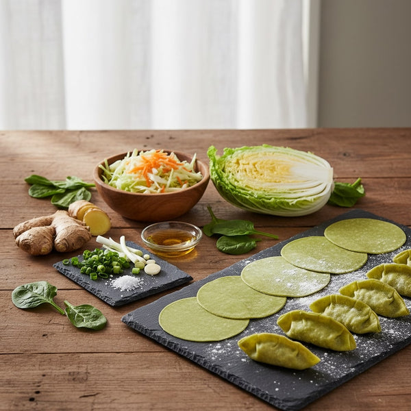 Gyoza - Vegetable Green Pastry 600g (Frozen)  PLEASE CHOOSE A.M. DELIVERY ONLY
