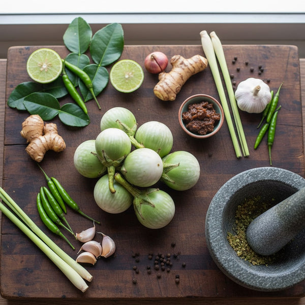 Round White Eggplant 100g T2